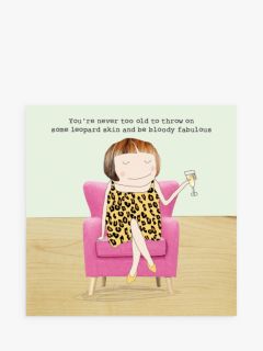 Rosie Made A Thing Leopard Skin Birthday Card