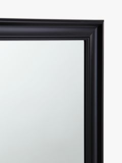 John Lewis ANYDAY Classic Leaner / Wall Mirror, 140 x 50cm, Black
