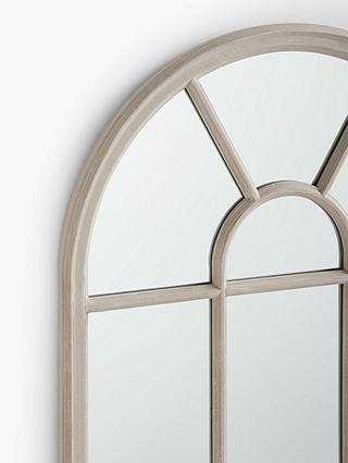 John Lewis Partners Arched Wood Frame, Wooden Arch Window Mirror