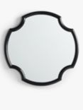John Lewis & Partners Decorative Shaped Wall Mirror, 85 x 85cm, Black