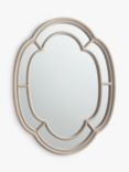 John Lewis Decorative Wood Frame Wall Mirror, 120 x 90cm, Vintage Grey