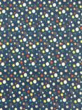 Visage Textiles Circle Dots Print Craft Fabric, 2M, Blue