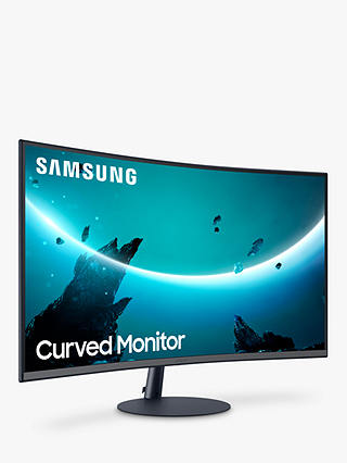 Samsung LC27T550FDRXXU Full HD Curved Monitor, 27", Grey