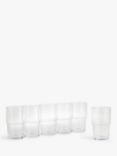 John Lewis & Partners Stacking Highball Glass, Set of 6, 440ml, Clear