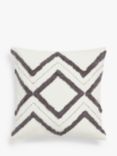 John Lewis ANYDAY Tufted Diamond Cushion Cover, Steel