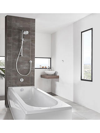 Aqualisa Unity Q Smart Digital Shower Concealed with Adjustable Head & Bath Fill, Chrome