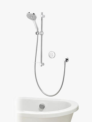 Aqualisa Unity Q Smart Digital Shower Concealed with Adjustable Head & Bath Fill, HP/Combi, Chrome