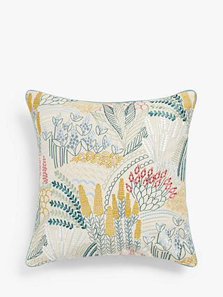John Lewis Leona Garden Cushion, Cornflower Blue