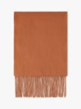 Mulberry Small Solid Lambswool Scarf, Coral Orange
