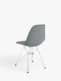 Vitra Eames DSR Side Chair, Chrome Leg, Granite Grey