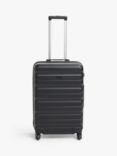 John Lewis ANYDAY Girona 65cm 4-Wheel Medium Suitcase, Black