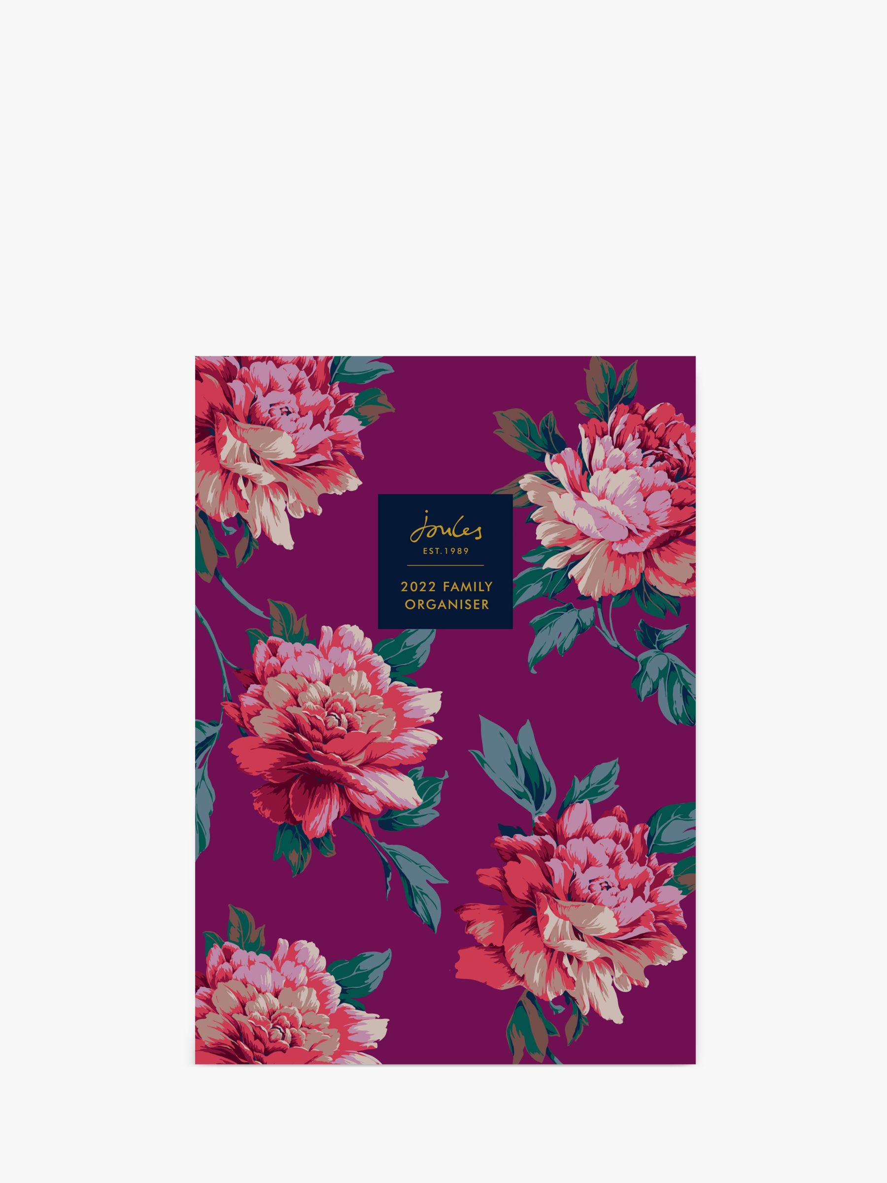 Joules A3 Floral Family Organiser Calendar, 2022