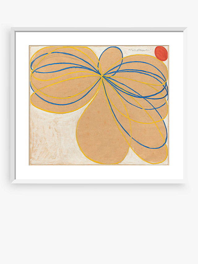 Hilma af Klint - 'Group V, The Seven-Pointed Star, No. 1' Abstract Framed Print & Mount, 70 x 80cm, Brown/Multi