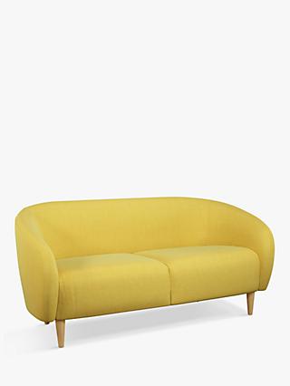 Scoop Range, John Lewis ANYDAY Scoop Medium 2 Seater Sofa, Light Leg, Hatton Yellow
