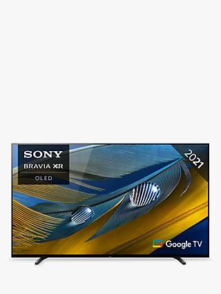 Sony Bravia XR XR77A80J (2021) OLED HDR 4K Ultra HD Smart Google TV, 77 inch with Youview/Freesat HD, Dolby Atmos & Acoustic Surface Audio+, Black