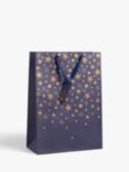 John Lewis Star Gift Bag, Navy/Copper