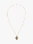 John Lewis & Partners Gemstones Long Double Pendant Necklace, Labradorite