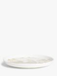 John Lewis Willow Landscape Fine China Cake Plates, Set of 4, White/Navy