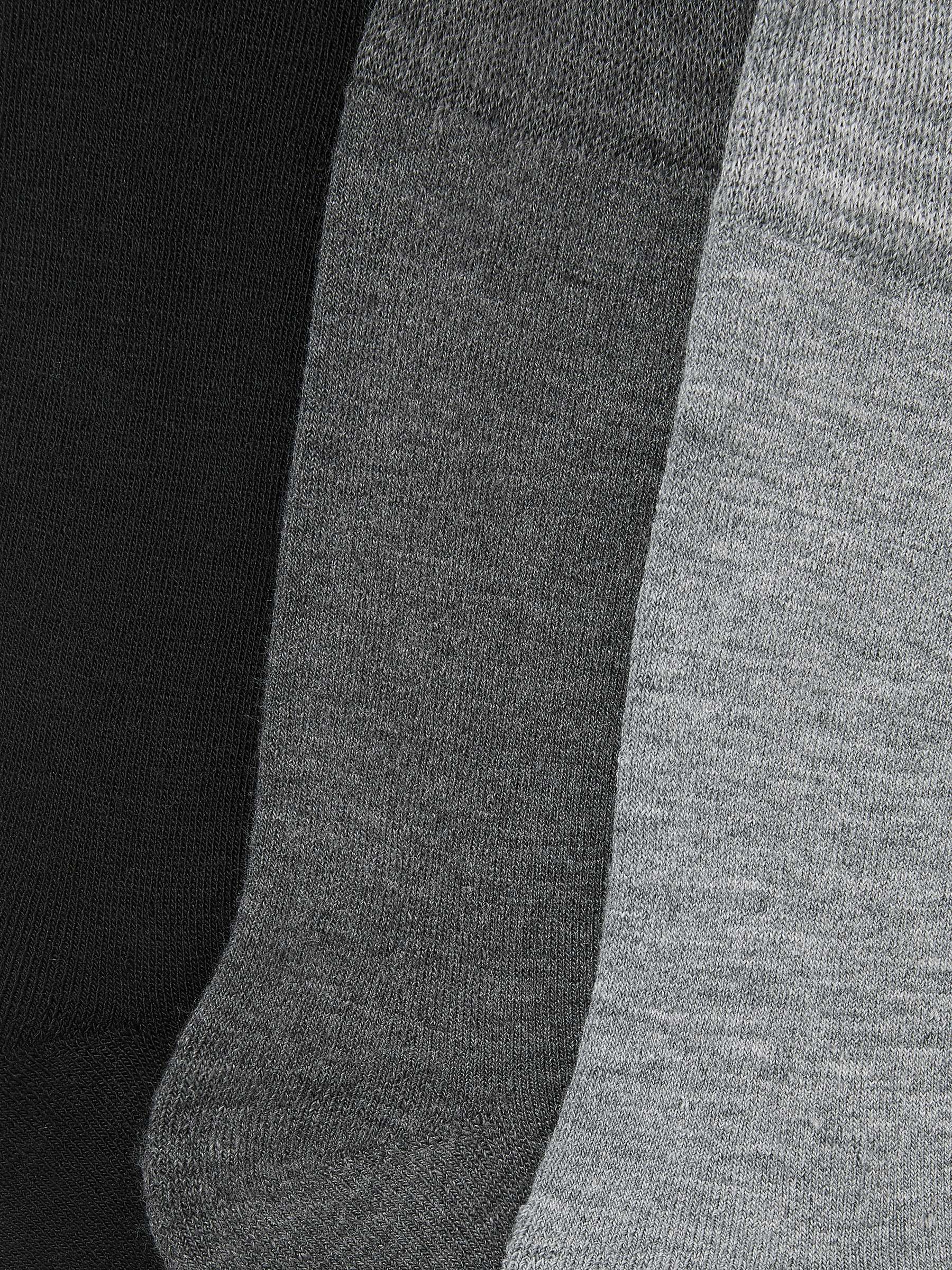 Buy John Lewis Thermal Wool Blend Socks, Pack of 3, One Size, Black/Charcoal/Grey Online at johnlewis.com