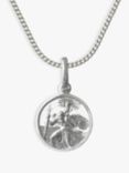 Nina B Men's St. Christopher Pendant Necklace, Silver