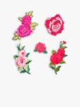 Habico Applique Roses Motifs, Pack of 5