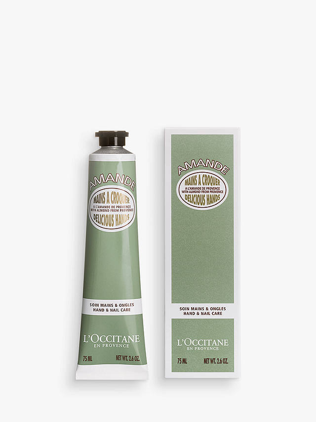 L'OCCITANE Almond Delicious Hands Hand & Nail Care, 75ml at John Lewis &  Partners
