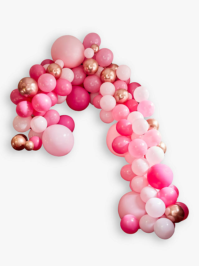 Ginger Ray Large Balloon Arch, Pink/Grey