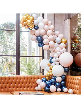 Ginger Ray Large Party Balloon Arch, Marble/Peach