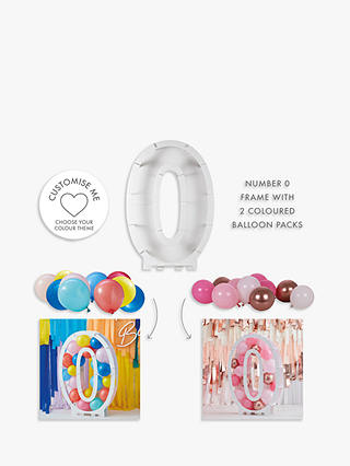 Ginger Ray Number Birthday Balloon Kit, 0