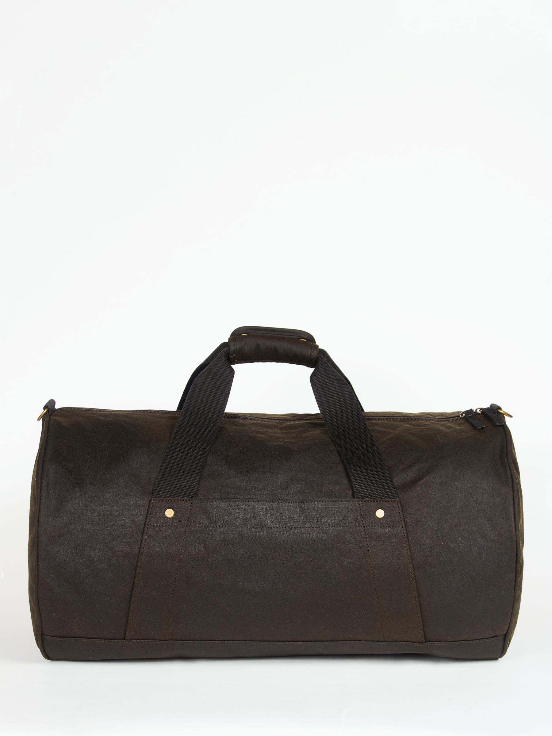 Barbour Barrell Wax Cotton Holdall, Olive at John Lewis & Partners