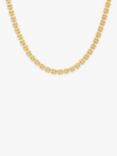 Leah Alexandra Panther Square Link Chain Necklace, Gold