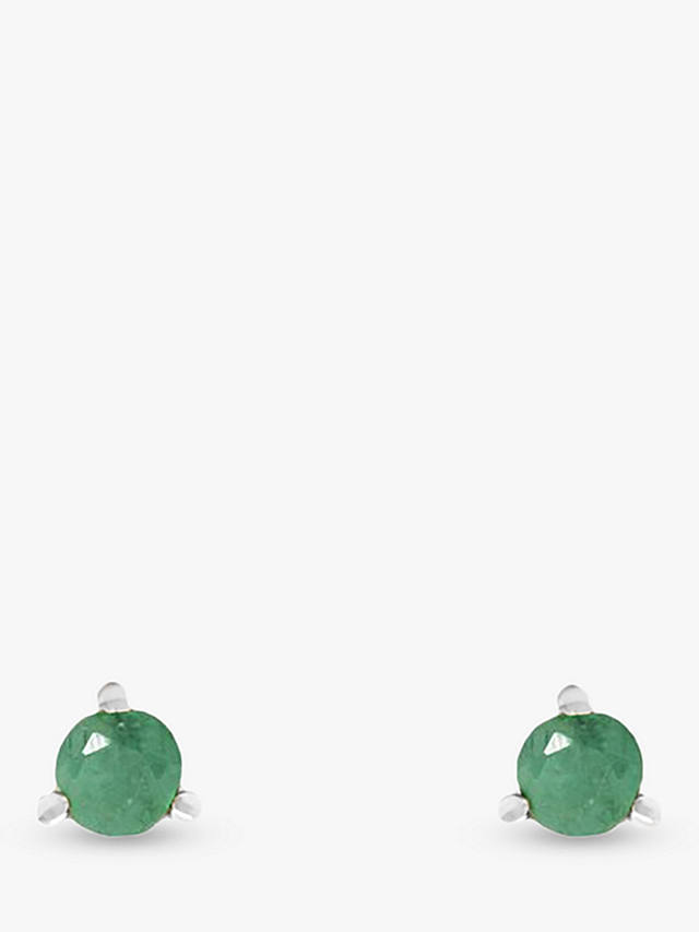 Leah Alexandra Element Stud Earrings, Emerald