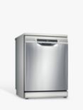 Bosch Serie 4 SMS4HCI40G Freestanding Dishwasher, Silver Inox