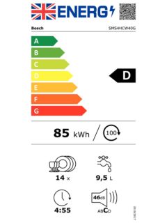 Manual de usuario Bosch Serie 4 SMS4HCW40G (60 páginas)