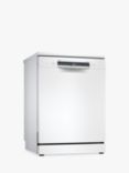 Bosch Series 6 SMS6ZCW00G Freestanding Dishwasher, White