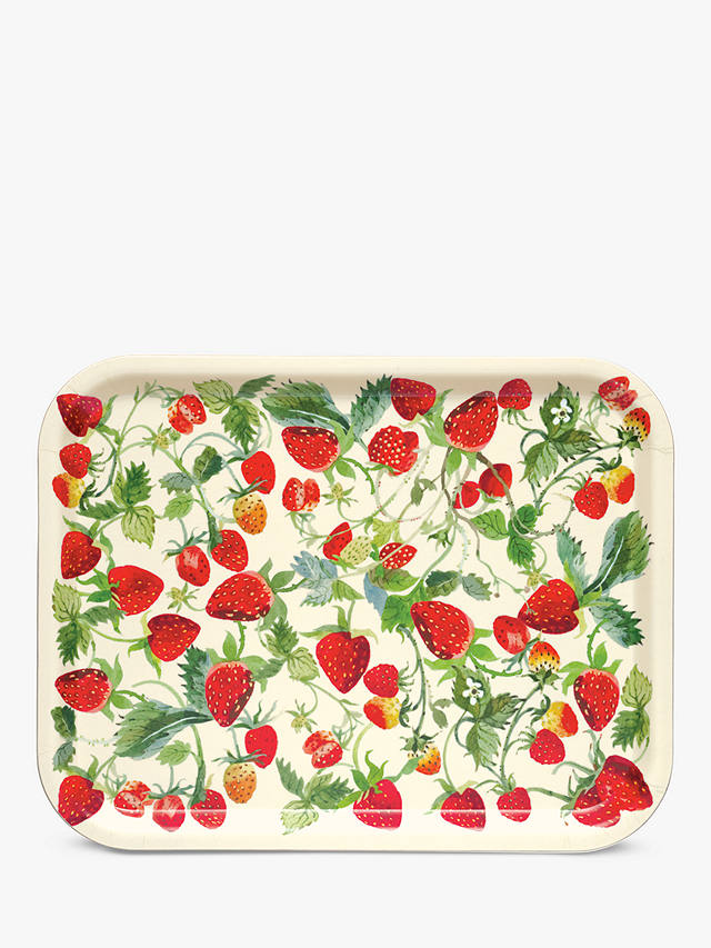 Emma Bridgewater Strawberries Wood Tray, Red/Multi