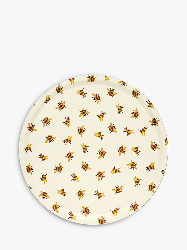 Emma Bridgewater Bumblebee Round Wood Tray, Yellow/Multi
