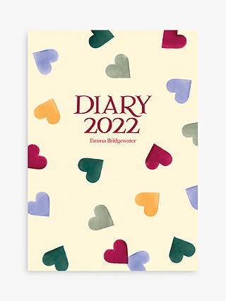 Emma Bridgewater A6 Hearts Diary, 2022