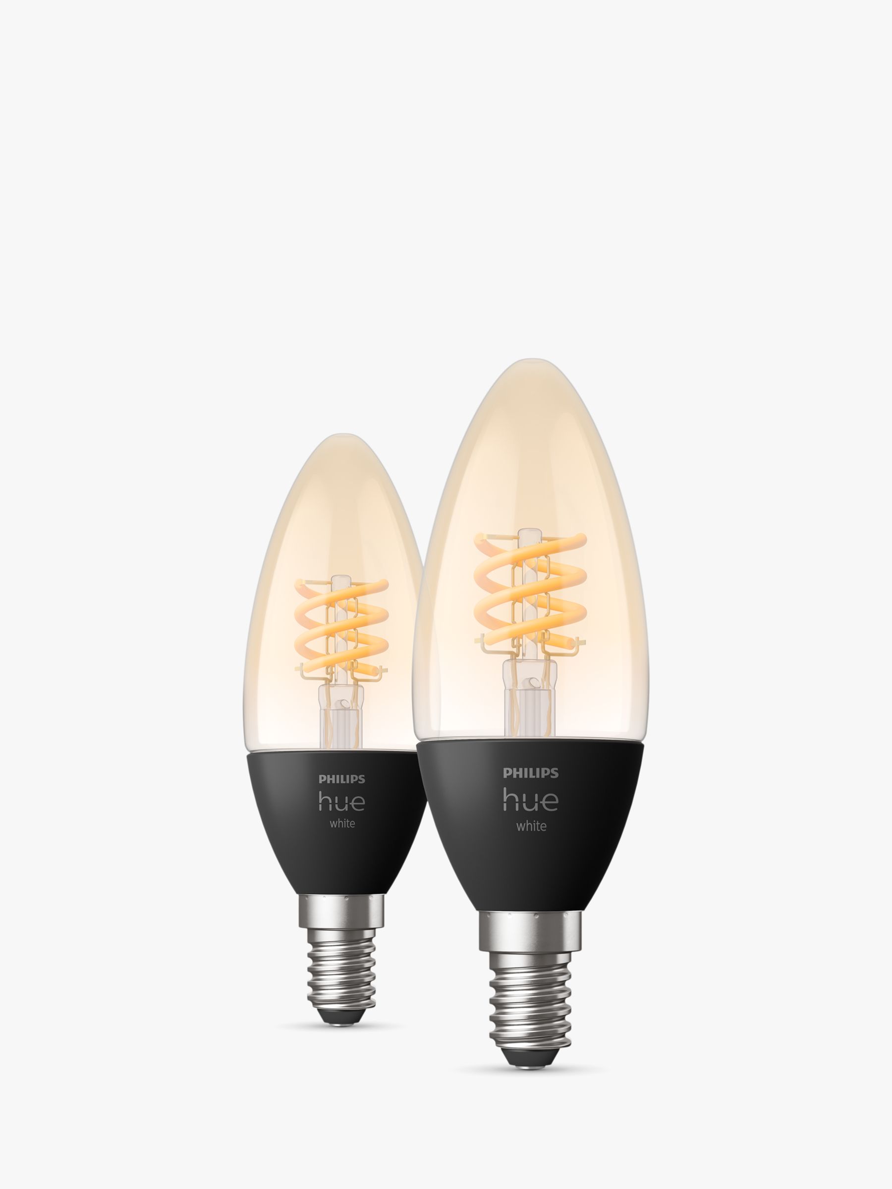 Photo of Philips hue white 4.5w e14 led single filament dimmable smart bulbs with bluetooth set of 2