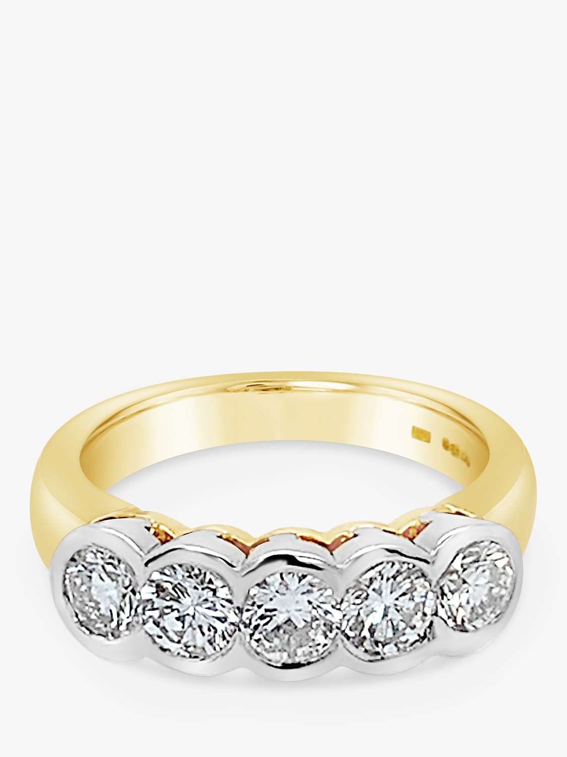 Buy Milton & Humble Jewellery 18ct Yellow Gold & Platinum Second Hand 5 Stone Diamond Ring Online at johnlewis.com