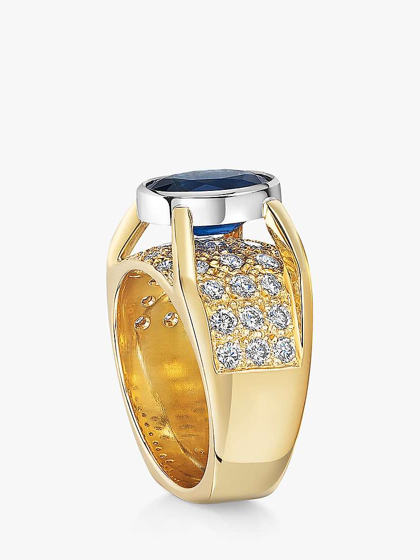 Buy Milton & Humble Jewellery 14ct Gold & Platinum Second Hand Sapphire & Diamond Ring Online at johnlewis.com
