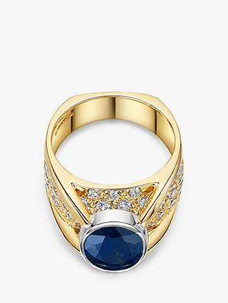 Milton & Humble Jewellery 14ct Gold & Platinum Second Hand Sapphire & Diamond Ring