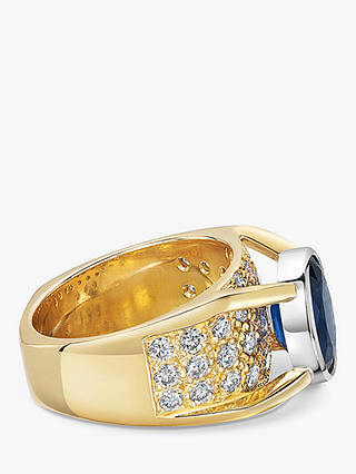 Milton & Humble Jewellery 14ct Gold & Platinum Second Hand Sapphire & Diamond Ring