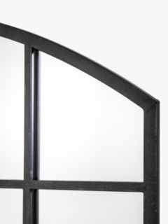 John Lewis Metal Frame Square Wall Mirror, 120 x 120cm, Black