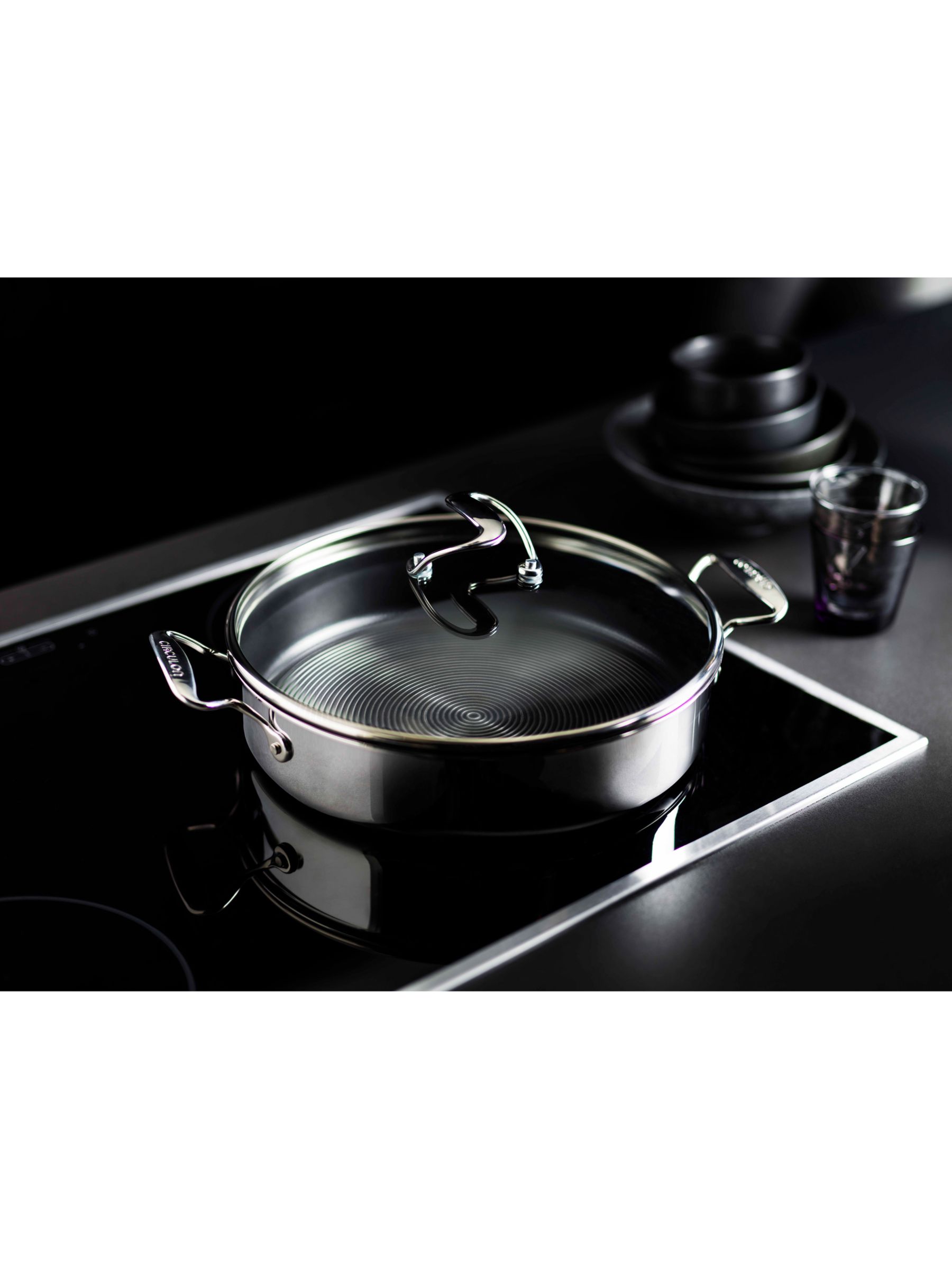Circulon Stainless Steel Saucepan with Lid and SteelShield Hybrid Stainless  Nonstick, 4-Quart