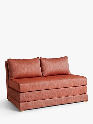 Kip Range, John Lewis & Partners Kip Small Double Sofa Bed, Light Leg, Hope Burnt Orange