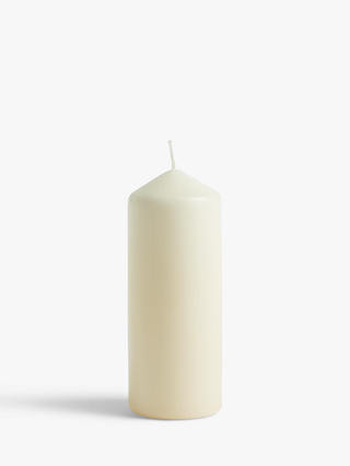 John Lewis ANYDAY Pillar Candle, H15cm, Ivory