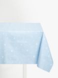 John Lewis & Partners Stars PVC Tablecloth Fabric, Ice Blue