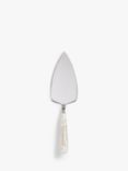 John Lewis Willow Landscape Stainless Steel Cake Slice with Fine China Handle, Gold/White