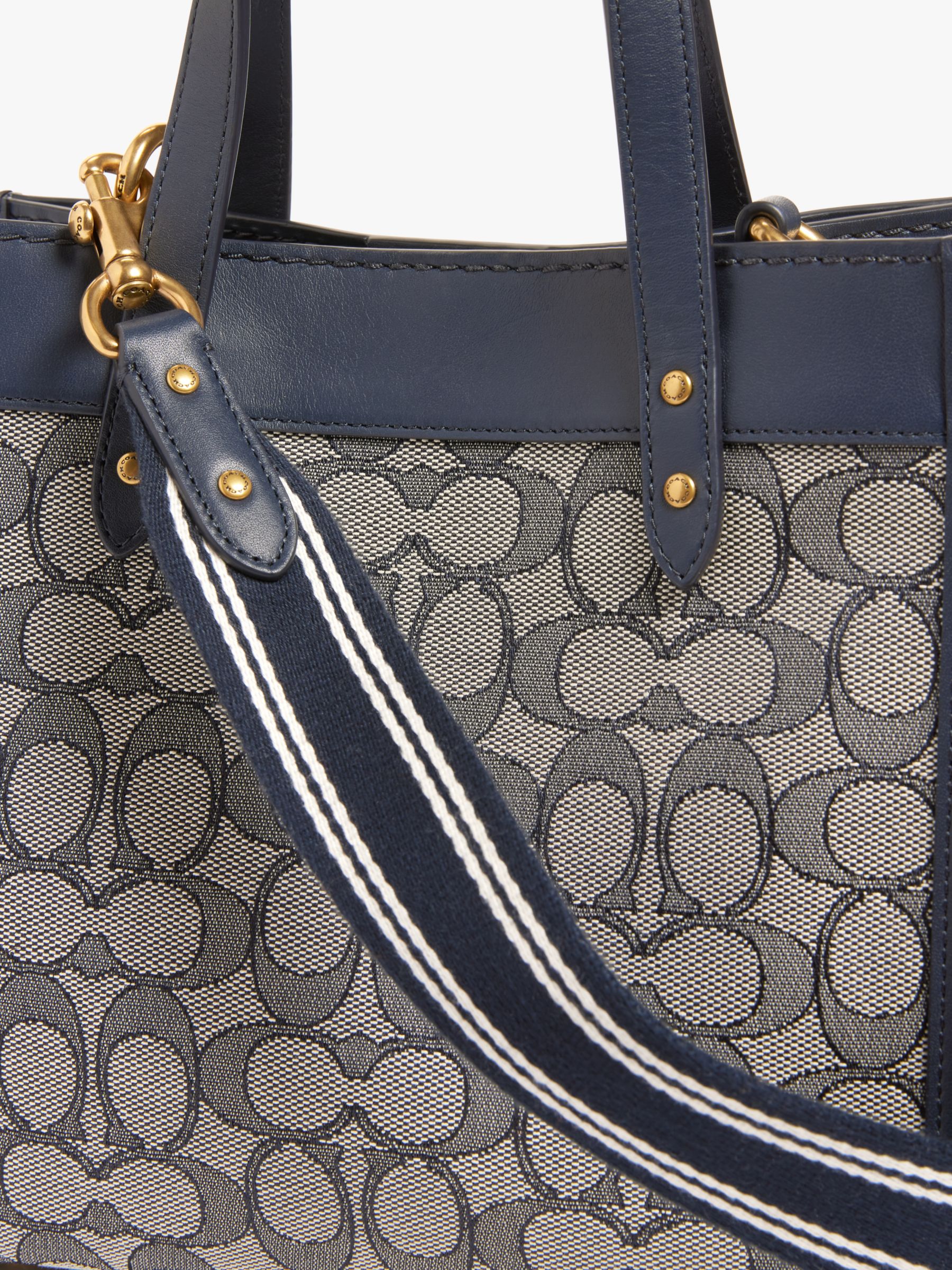 coach bond bag in signature jacquard